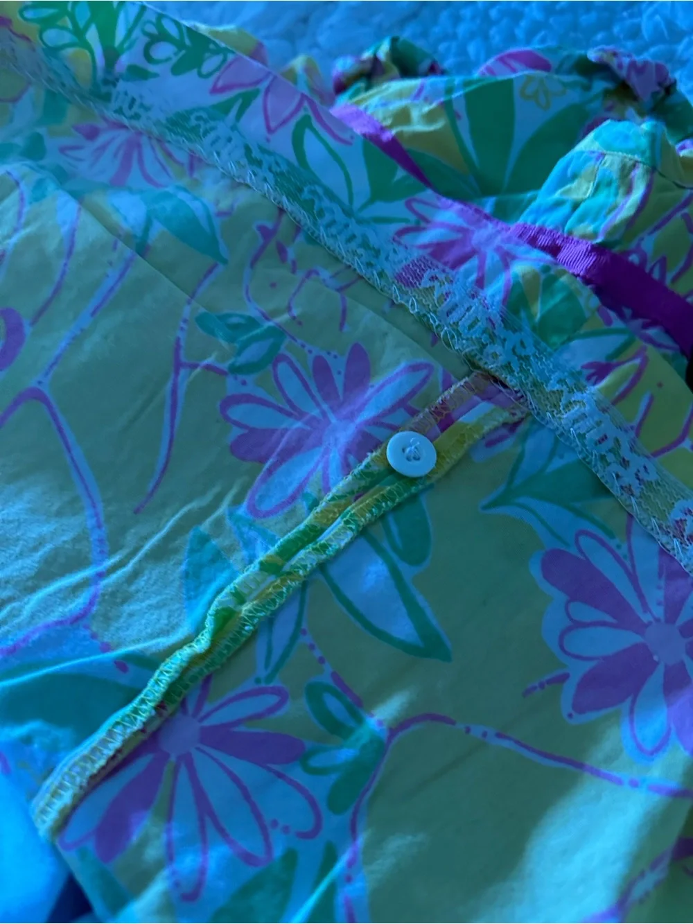Lilly Pulitzer Yellow Elephant Floral Sundress with Pink and Green Print